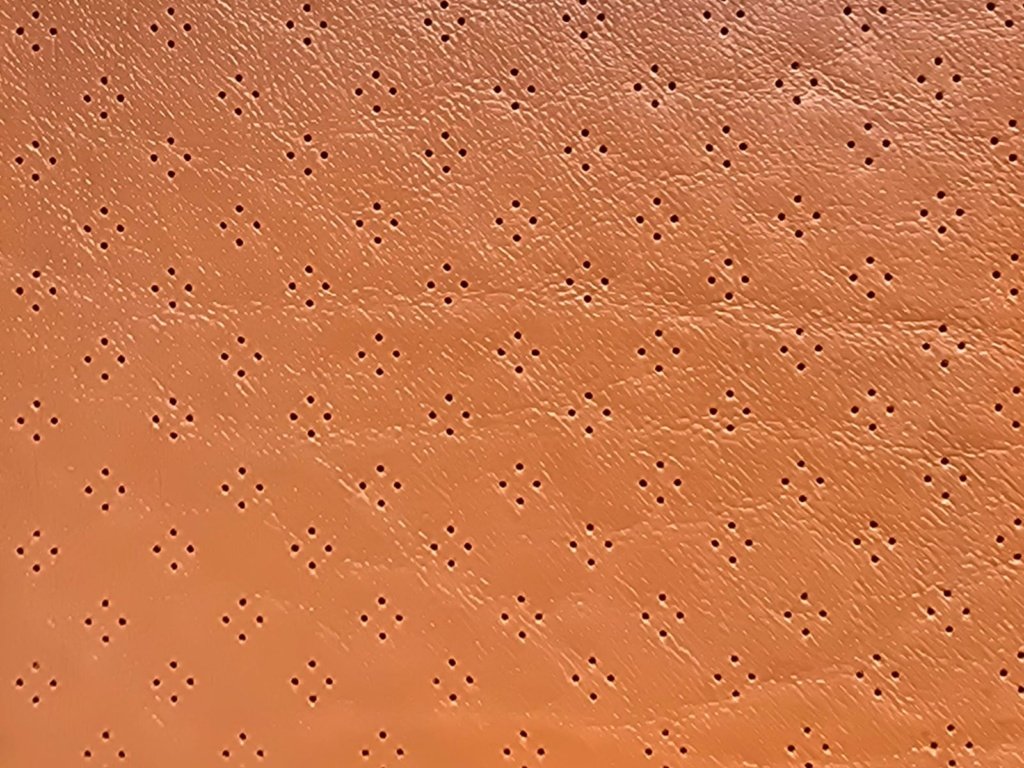 perforated leather fabric
